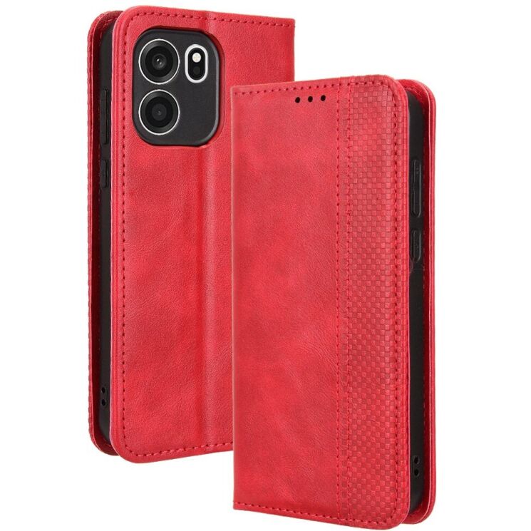 Чохол-книжка Deexe Retro Style для OnePlus Nord CE6 - Red: фото 1 з 18