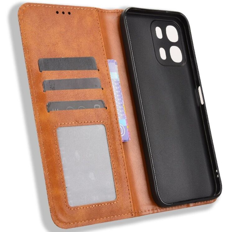 Чохол-книжка Deexe Retro Style для OPPO A6s / A6 - Brown: фото 5 з 19