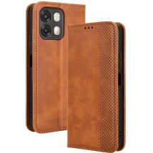 Чехол-книжка Deexe Retro Style для OPPO A6s / A6 - Brown: фото 1 из 19