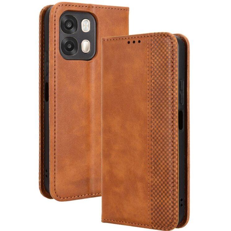 Чохол-книжка Deexe Retro Style для OPPO A6s / A6 - Brown: фото 1 з 19