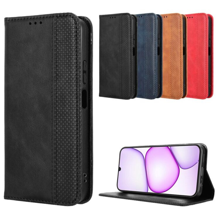 Чохол-книжка Deexe Retro Style для Realme C100i - Brown (412503Z) Чохол-книжка Deexe Retro Style для Realme C100i - Brown: фото 9 з 19
