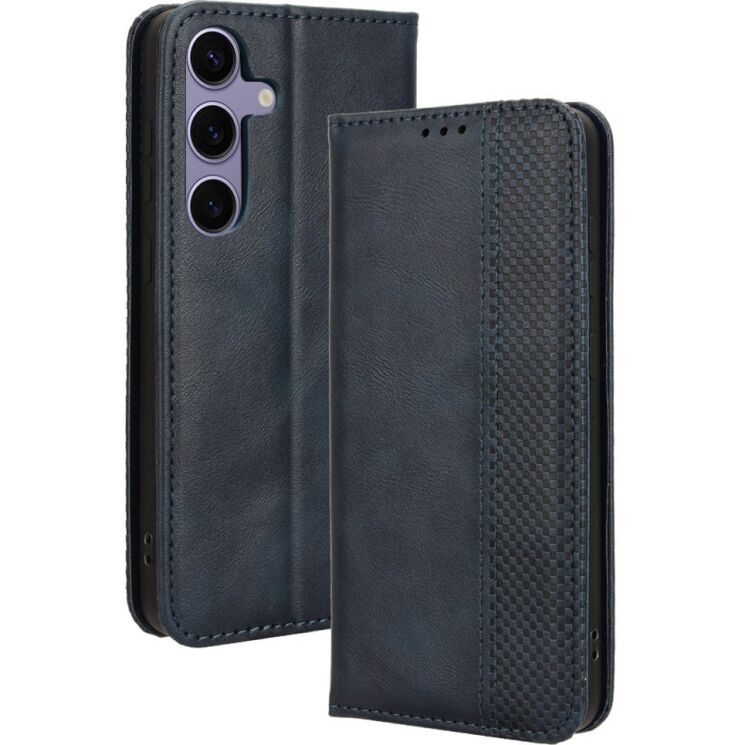Чехол-книжка Deexe Retro Style для Samsung Galaxy S26 FE - Blue (412779L) Чехол-книжка Deexe Retro Style для Samsung Galaxy S26 FE - Blue: фото 1 из 19