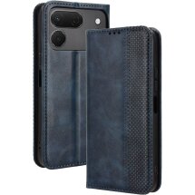 Чохол-книжка Deexe Retro Style для TECNO Spark 50 Pro - Blue: фото 1 з 20