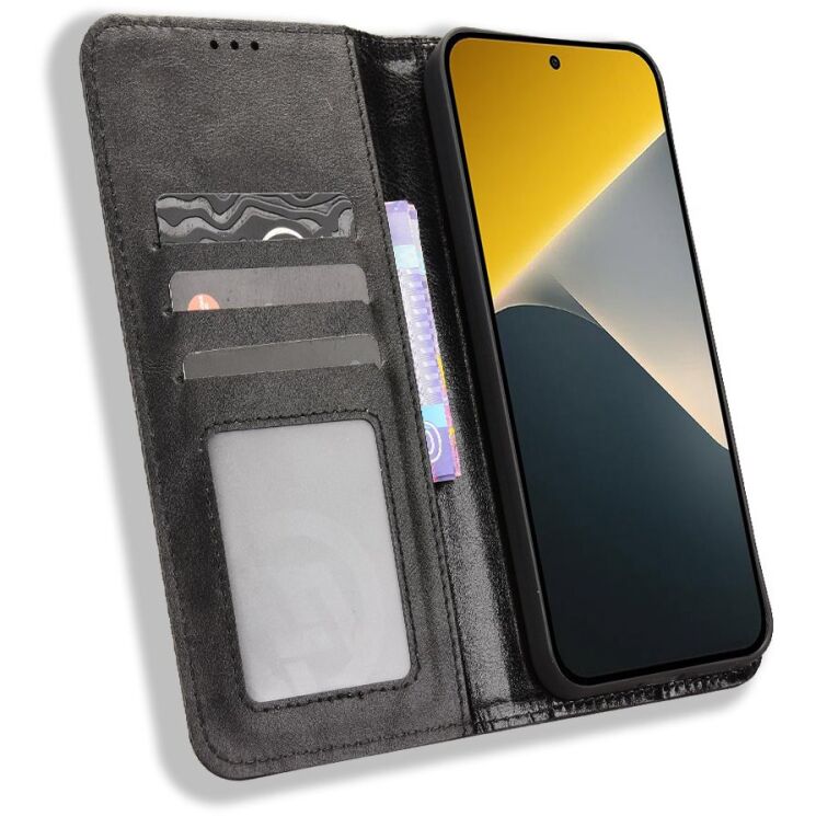 Чохол-книжка Deexe Retro Style для Xiaomi Poco X8 - Black: фото 5 з 18