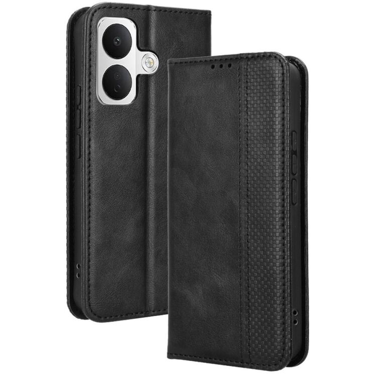 Чохол-книжка Deexe Retro Style для Xiaomi Poco X8 - Black: фото 1 з 18