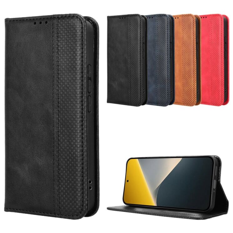 Чохол-книжка Deexe Retro Style для Xiaomi Poco X8 - Red (219911R) Чохол-книжка Deexe Retro Style для Xiaomi Poco X8 - Red: фото 8 з 18