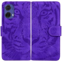 Чехол-книжка Deexe Tiger для Motorola Moto G85 - Purple: фото 1 из 7
