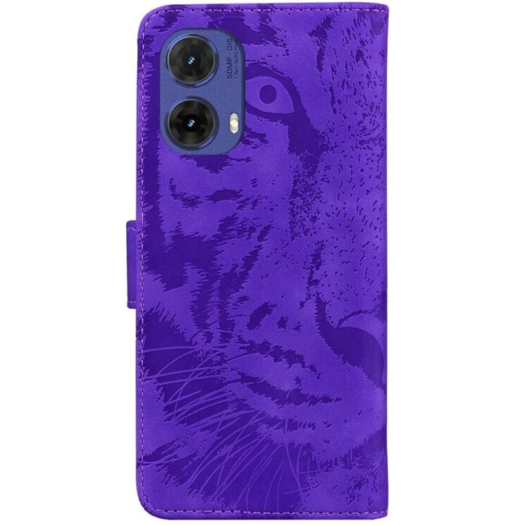 Чехол-книжка Deexe Tiger для Motorola Moto G85 - Purple: фото 6 из 7