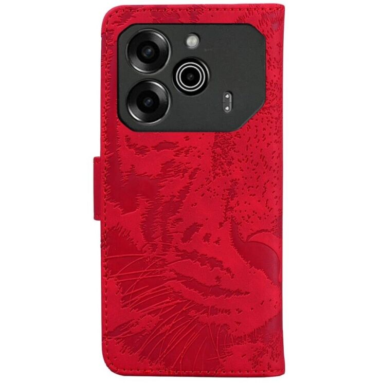 Чохол-книжка Deexe Tiger для TECNO Pova 6 - Red: фото 6 з 7