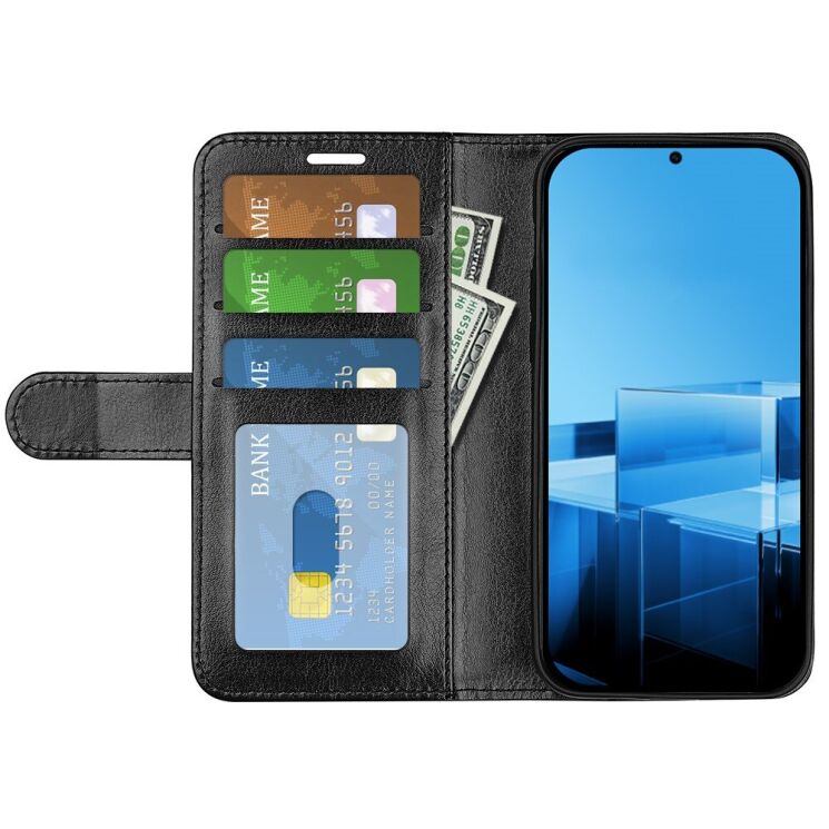 Чехол-книжка Deexe Wallet Style для ASUS Zenfone 11 Ultra - Black: фото 2 из 9
