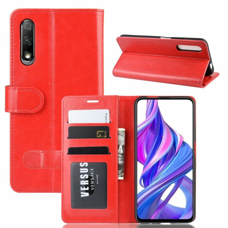 Чехол-книжка Deexe Wallet Style для Huawei P Smart Pro / Honor 9X (for China) - Red: фото 1 из 8