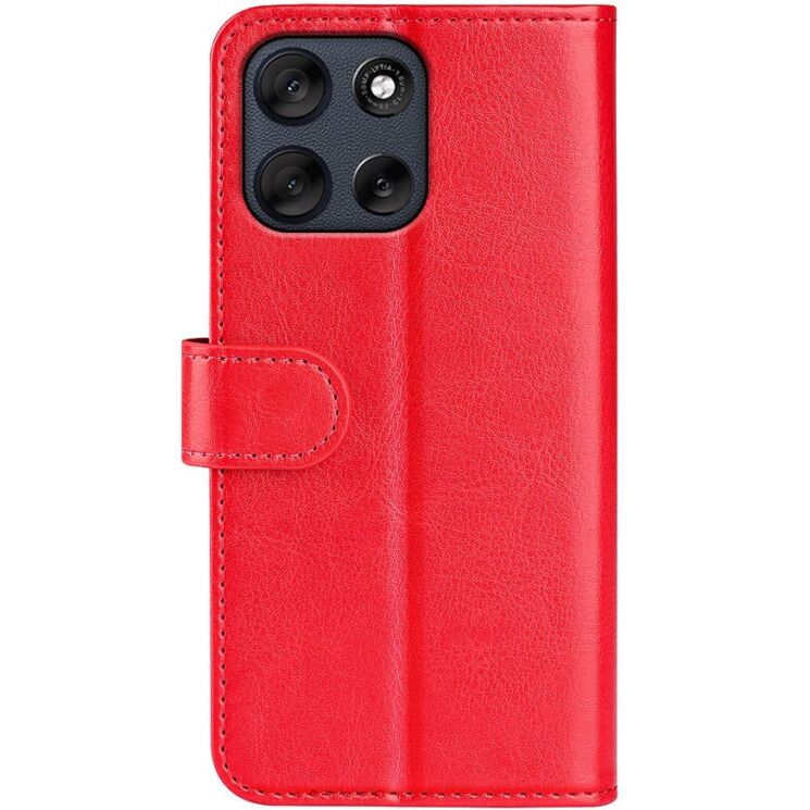 Чехол-книжка Deexe Wallet Style для Motorola Moto G56 - Red: фото 3 из 8