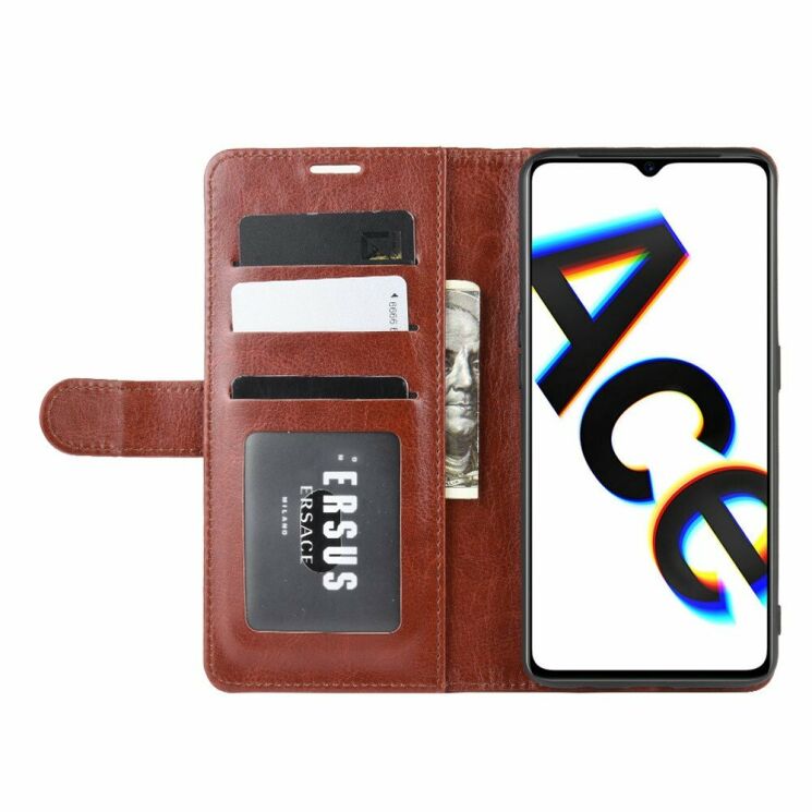 Чехол-книжка Deexe Wallet Style для Realme X2 Pro - Brown: фото 6 из 8