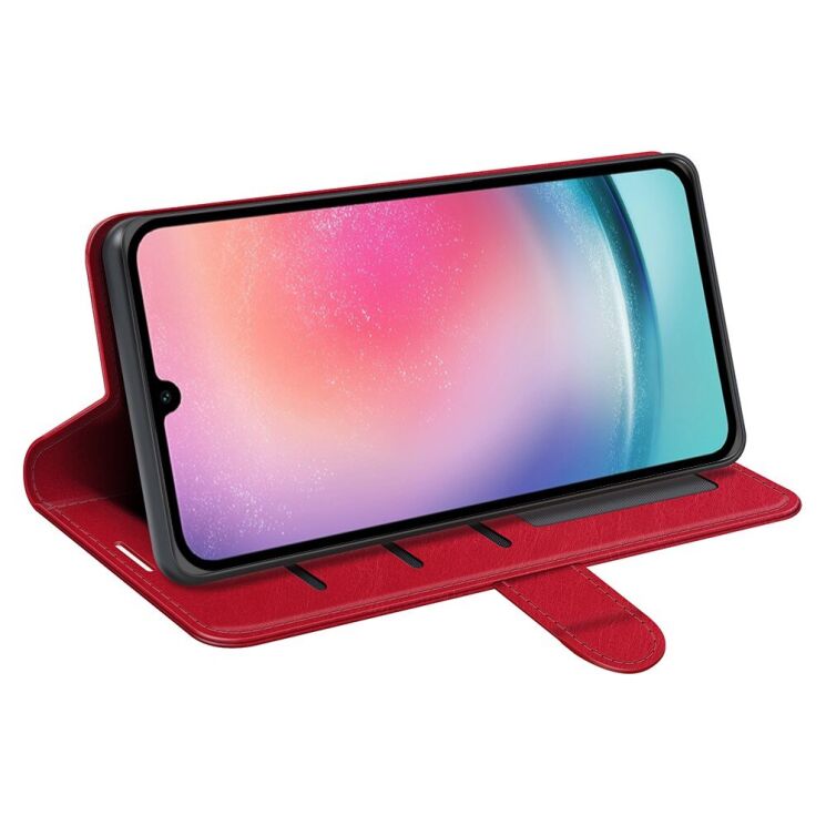 Чехол-книжка Deexe Wallet Style для Samsung Galaxy A16 (A165) - Red: фото 3 из 10