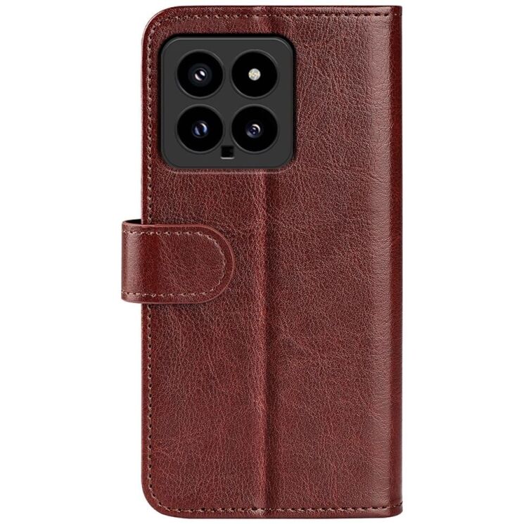 Чехол-книжка Deexe Wallet Style для Xiaomi 14 - Brown: фото 5 из 7