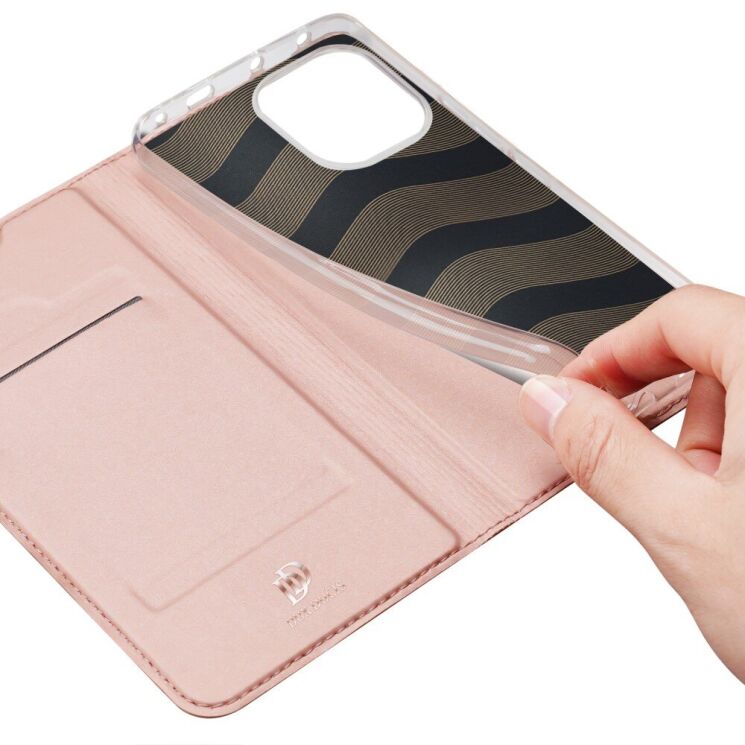 Чехол-книжка DUX DUCIS Skin Pro для Xiaomi Redmi Note 14 5G - Pink: фото 7 из 9