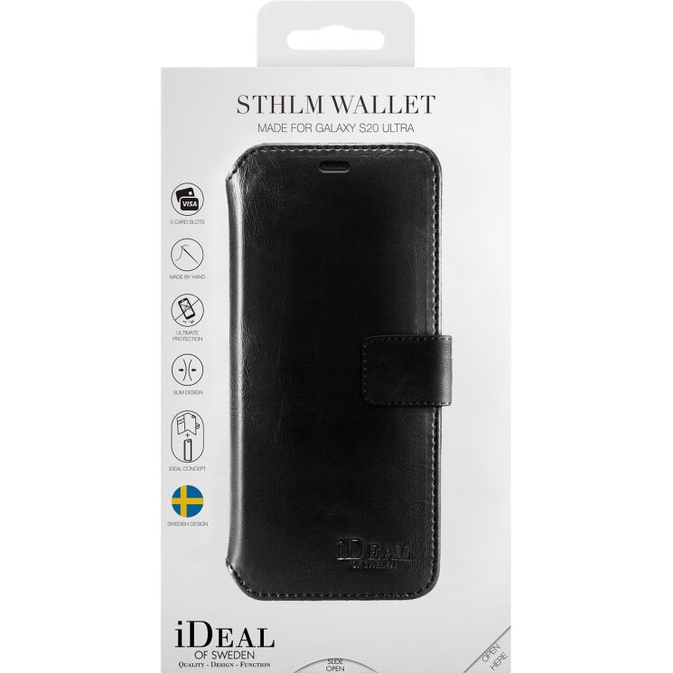 Чехол-книжка iDeal Of Sweden STHLM Wallet для Samsung Galaxy S20 Ultra (G988) - Black: фото 4 из 4