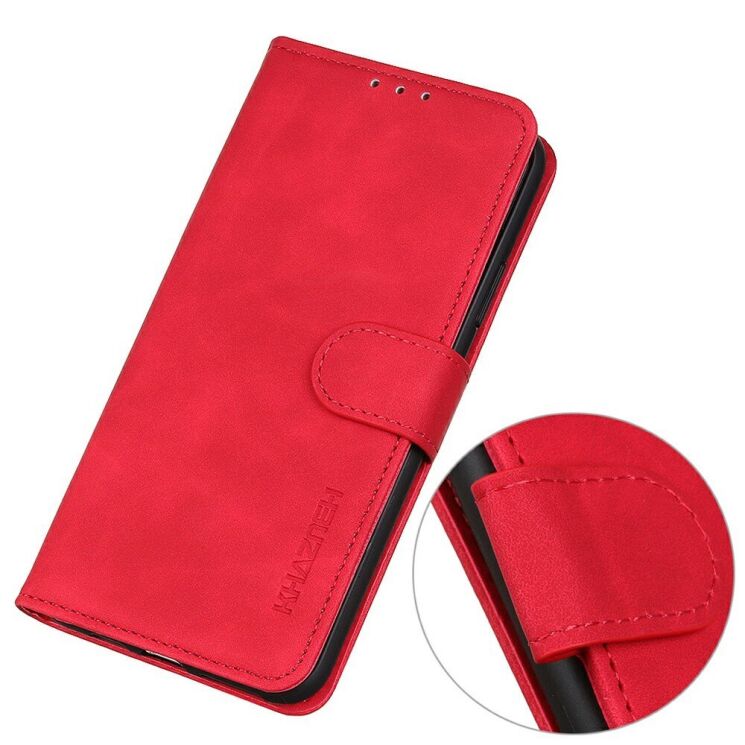 Чехол-книжка KHAZNEH Retro Wallet для Samsung Galaxy A36 (A366) - Red: фото 6 из 8
