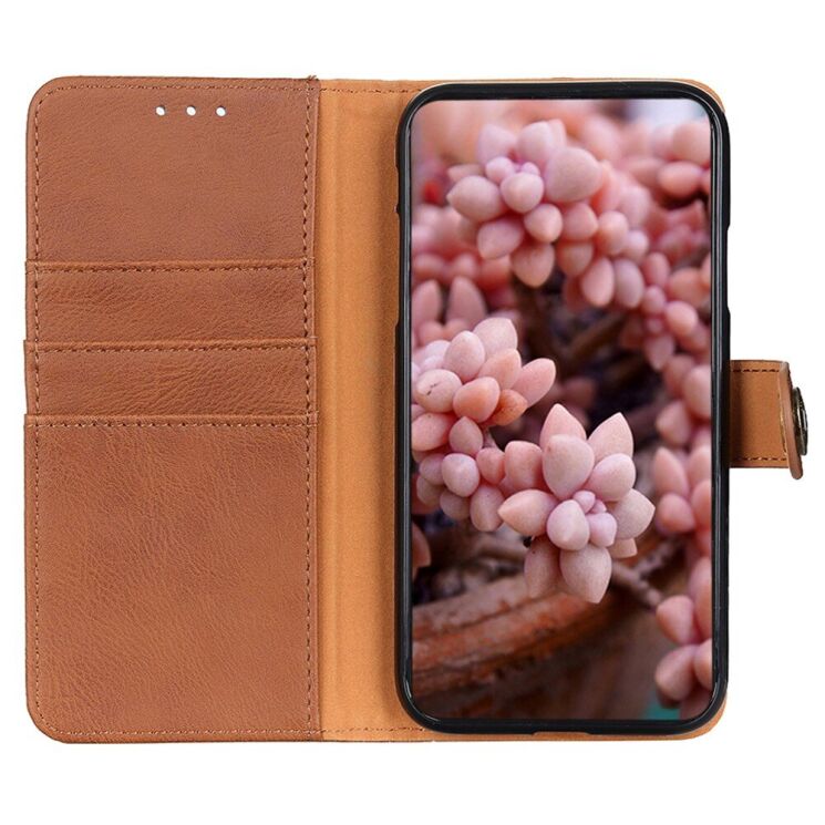 Чохол-книжка KHAZNEH Wallet Cover для Motorola Edge 50 Pro - Brown: фото 2 з 8