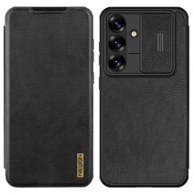 Чехол-книжка NILLKIN Qin Pro для Samsung Galaxy A56 (A566) - Black: фото 1 из 12