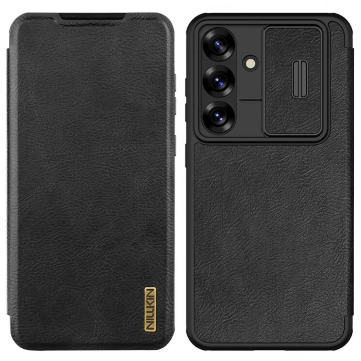 Чехол-книжка NILLKIN Qin Pro для Samsung Galaxy A56 (A566) - Black: фото 1 из 12