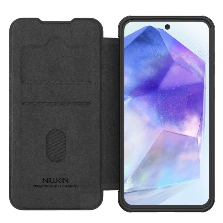 Чехол-книжка NILLKIN Qin Pro для Samsung Galaxy A56 (A566) - Black: фото 2 из 12