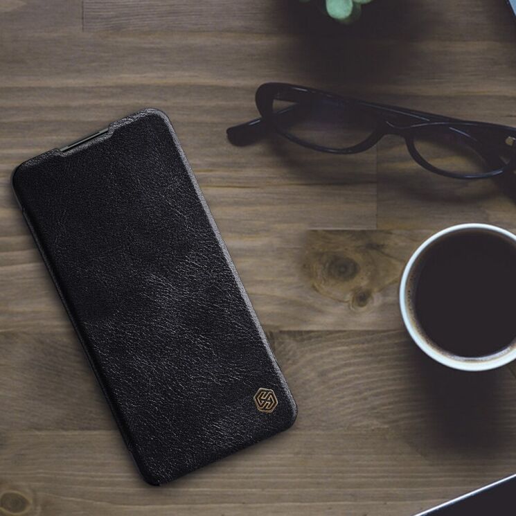 Чехол-книжка NILLKIN Qin Series для Xiaomi Redmi Note 9T - Black: фото 7 из 18