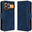 Чехол-книжка с карманами Deexe Wallet Stand для Infinix Note 60 / 60 Pro - Blue (409301L)
