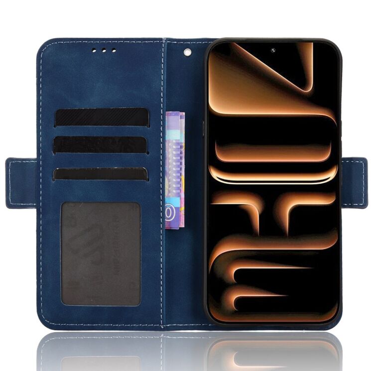 Чехол-книжка с карманами Deexe Wallet Stand для Infinix Note 60 / 60 Pro - Blue (409301L) Чехол-книжка с карманами Deexe Wallet Stand для Infinix Note 60 / 60 Pro - Blue: фото 5 из 15