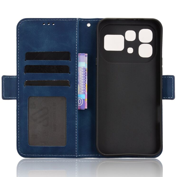 Чехол-книжка с карманами Deexe Wallet Stand для Infinix Note 60 / 60 Pro - Blue (409301L) Чехол-книжка с карманами Deexe Wallet Stand для Infinix Note 60 / 60 Pro - Blue: фото 4 из 15