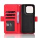 Чохол-книжка з кишеньками Deexe Wallet Stand для Motorola Edge 70 Pro - Red (412003R). Фото 4 з 15