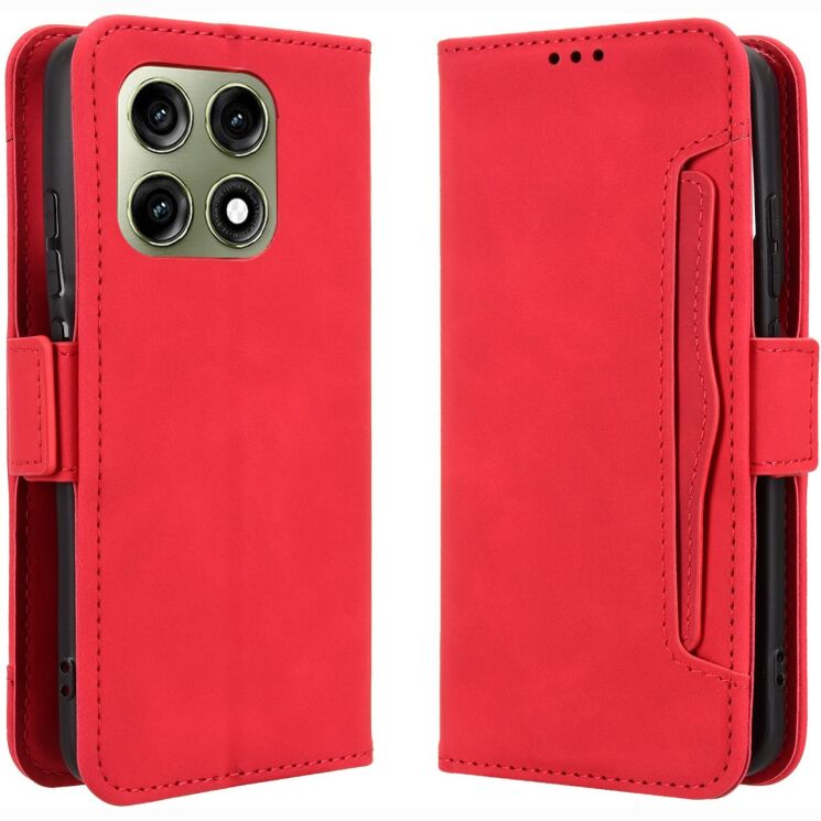 Чохол-книжка з кишеньками Deexe Wallet Stand для Motorola Edge 70 Pro - Red (412003R) Чохол-книжка з кишеньками Deexe Wallet Stand для Motorola Edge 70 Pro - Red: фото 1 з 15