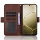 Чехол-книжка с карманами Deexe Wallet Stand для OPPO A6s / A6 - Brown (406603Z). Фото 4 из 15