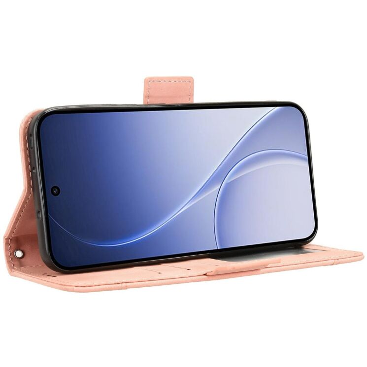 Чохол-книжка з кишеньками Deexe Wallet Stand для OPPO Reno 15 - Pink: фото 4 з 7