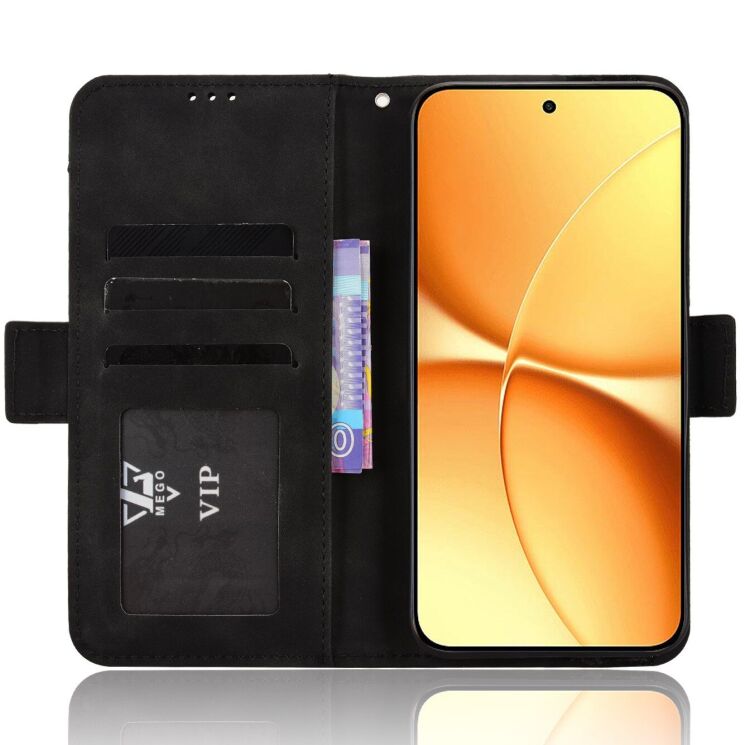 Чохол-книжка з кишеньками Deexe Wallet Stand для Xiaomi Poco X8 Pro Max - Black: фото 5 з 17