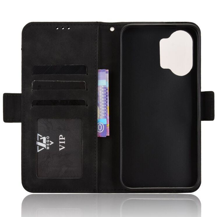 Чохол-книжка з кишеньками Deexe Wallet Stand для Xiaomi Poco X8 Pro Max - Black: фото 4 з 17