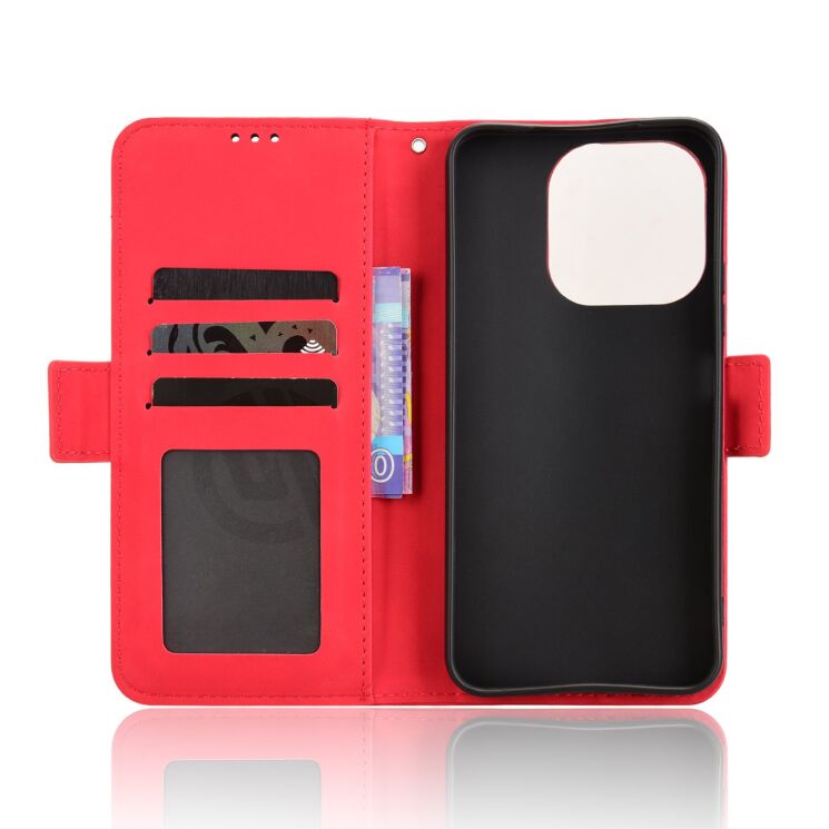 Чохол-книжка з кишеньками Deexe Wallet Stand для Xiaomi Redmi Note 17 Pro Plus - Red (430602R) Чохол-книжка з кишеньками Deexe Wallet Stand для Xiaomi Redmi Note 17 Pro Plus - Red: фото 4 з 8
