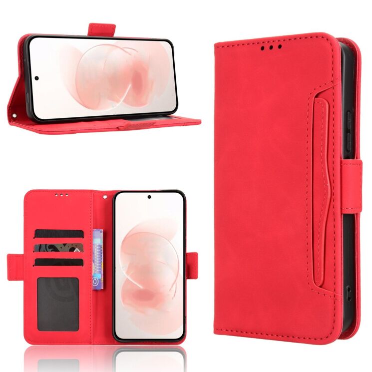 Чохол-книжка з кишеньками Deexe Wallet Stand для Xiaomi Redmi Note 17 Pro Plus - Red (430602R) Чохол-книжка з кишеньками Deexe Wallet Stand для Xiaomi Redmi Note 17 Pro Plus - Red: фото 8 з 8