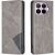 Чехол-книжка с карманами UniCase Geometric Pattern для Xiaomi 17T Pro - Grey: фото 1 из 11
