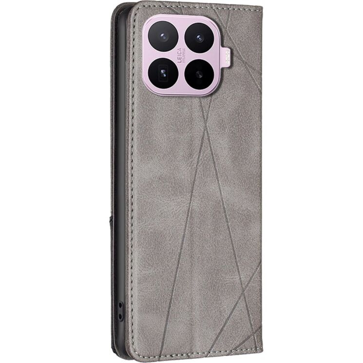 Чехол-книжка с карманами UniCase Geometric Pattern для Xiaomi 17T Pro - Grey (422363H) Чехол-книжка с карманами UniCase Geometric Pattern для Xiaomi 17T Pro - Grey: фото 3 из 11