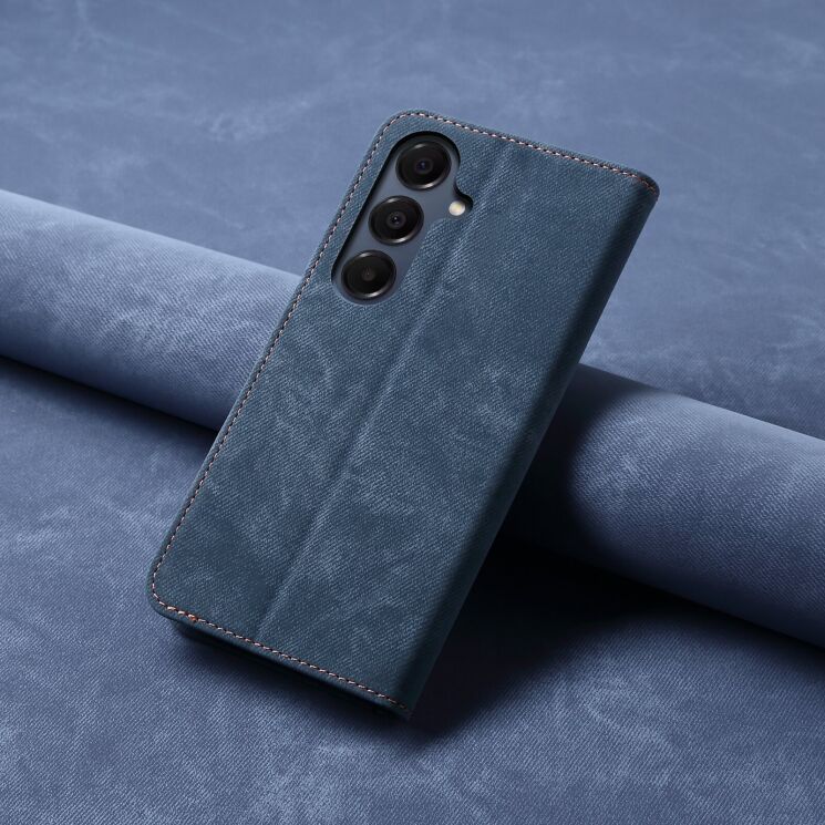 Чохол-книжка з кишеньками UniCase Jeans Wallet для Samsung Galaxy A57 (A576) - Blue: фото 7 з 7