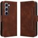 Чохол-книжка з кишеньками Deexe Wallet Stand для Infinix Hot 70 Pro - Brown (331102Z). Фото 1 з 15