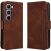 Чехол-книжка с кармашками Deexe Wallet Stand для Infinix Hot 70 Pro - Brown: фото 1 из 15