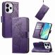 Чехол-книжка с рисунком UniCase Butterfly Pattern для OPPO Reno 15 F/FS - Dark Purple (405840DV). Фото 5 из 8