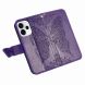 Чехол-книжка с рисунком UniCase Butterfly Pattern для OPPO Reno 15 F/FS - Dark Purple (405840DV). Фото 4 из 8