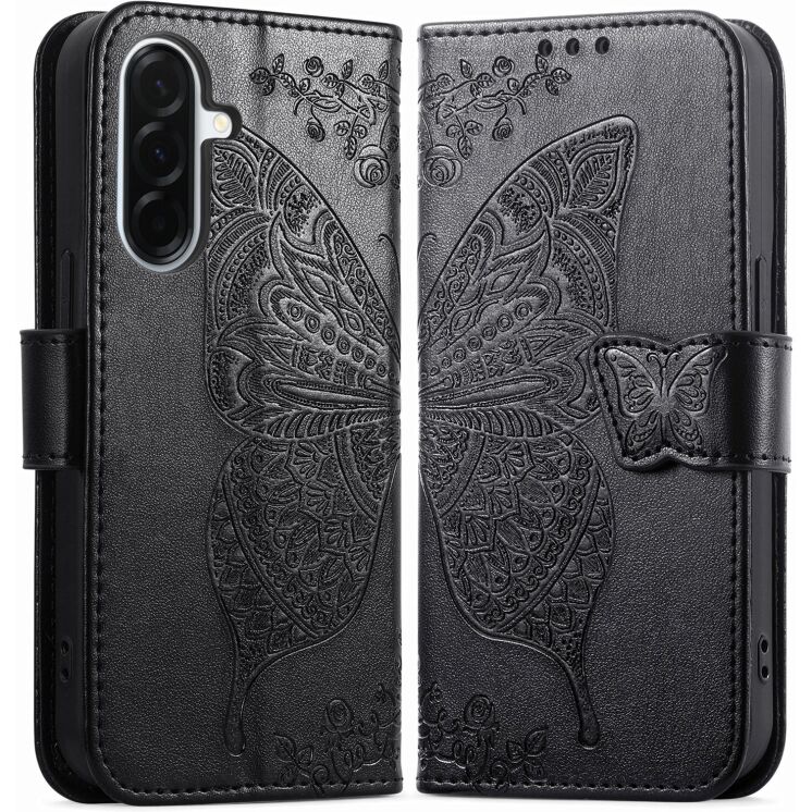 Чехол-книжка с рисунком UniCase Butterfly Pattern для Samsung Galaxy A27 (A276) - Black (408671B) Чехол-книжка с рисунком UniCase Butterfly Pattern для Samsung Galaxy A27 (A276) - Black: фото 5 из 8