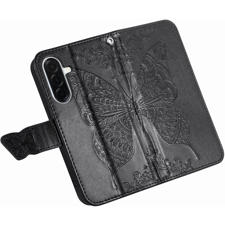 Чехол-книжка с рисунком UniCase Butterfly Pattern для Samsung Galaxy A27 (A276) - Black (408671B) Чехол-книжка с рисунком UniCase Butterfly Pattern для Samsung Galaxy A27 (A276) - Black: фото 3 из 8