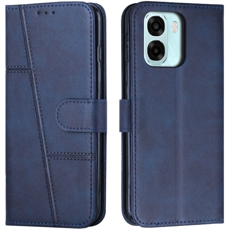 Чехол-книжка с застежкой UniCase Jet Cover для OPPO A6x / A6s / A6 - Blue: фото 1 из 10