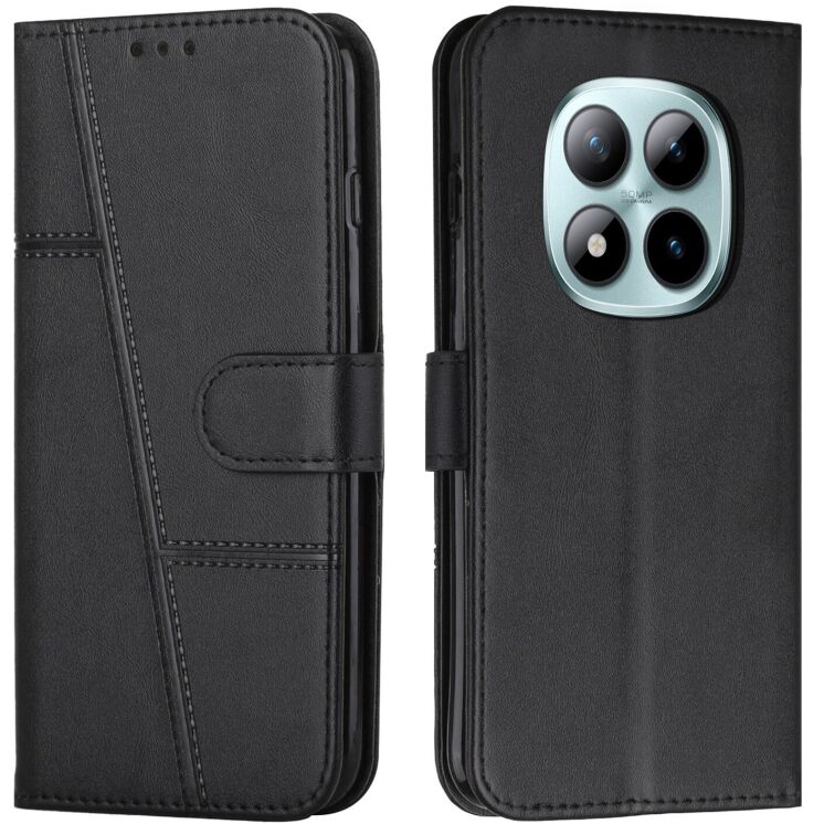 Чехол-книжка с застежкой UniCase Jet Cover для Xiaomi Redmi Note 15 Pro - Black: фото 1 из 10