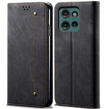 Чехол-книжка UniCase Jeans Wallet для Motorola Edge 50 - Black: фото 1 из 6
